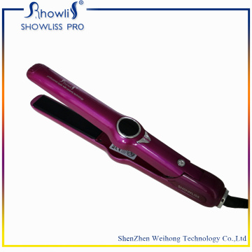 Purple Ceramic Coating LCD Hair Straightener